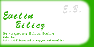 evelin bilicz business card
